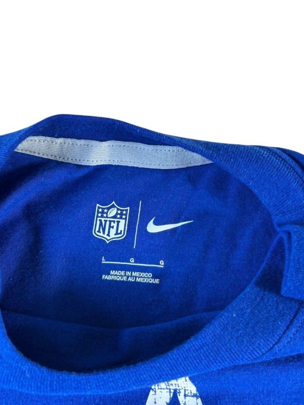Dallas Cowboys NFL Nike T Shirt Size Large Blue Swoosh Short Sleeve Football - Picture 4 of 8